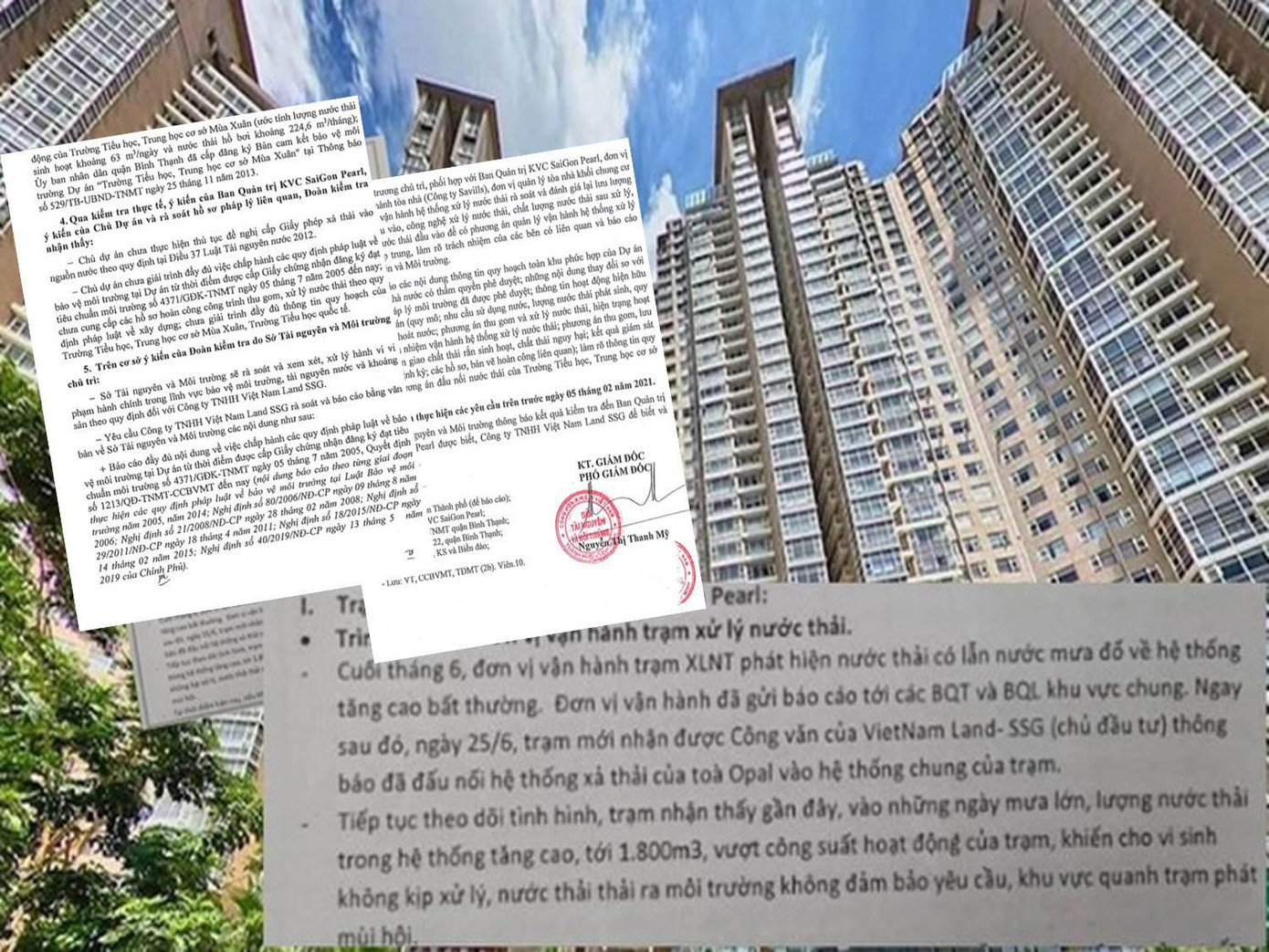 Nhiều sai phạm trong công tác xả thải của chủ đầu tư dự án Khu dân cư phức hợp sông Sài Gòn (Saigon Pearl). Nhiều sai phạm trong công tác xả thải của chủ đầu tư dự án Khu dân cư phức hợp sông Sài Gòn (Saigon Pearl).