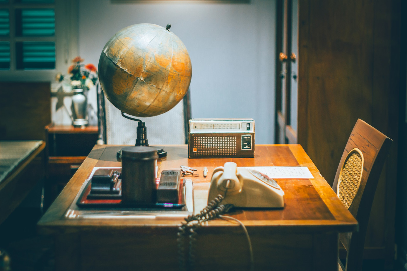 Tái hiện lại không gian sống và làm việc của Đại tướng Nguyễn Chí Thanh. Ảnh: GĐCC Tái hiện lại không gian sống và làm việc của Đại tướng Nguyễn Chí Thanh. Ảnh: GĐCC