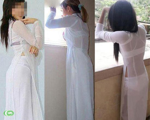 Áo dài của nữ sinh ngày càng bị 