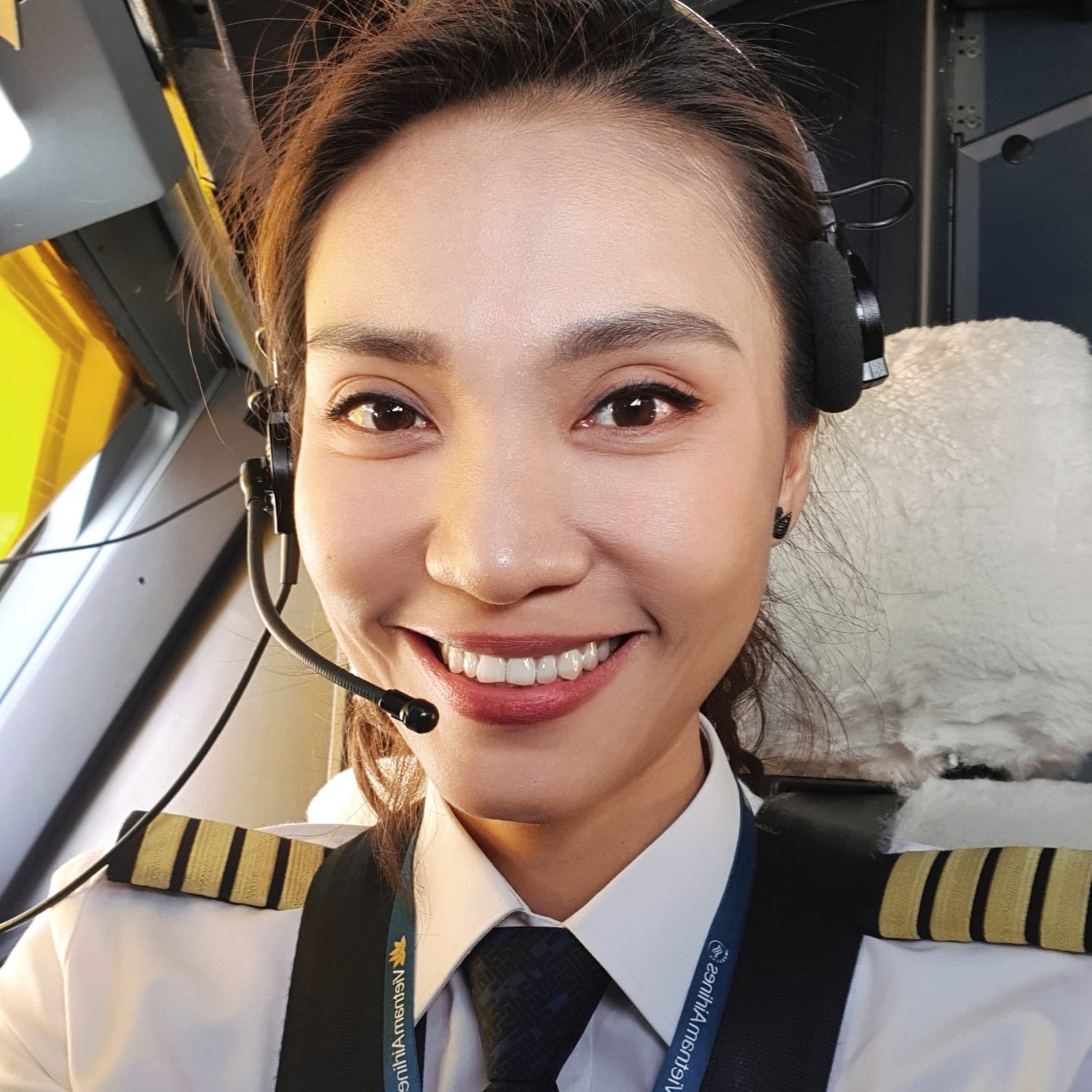 Nữ cơ trưởng Nguyễn Thị Ngọc Bích.