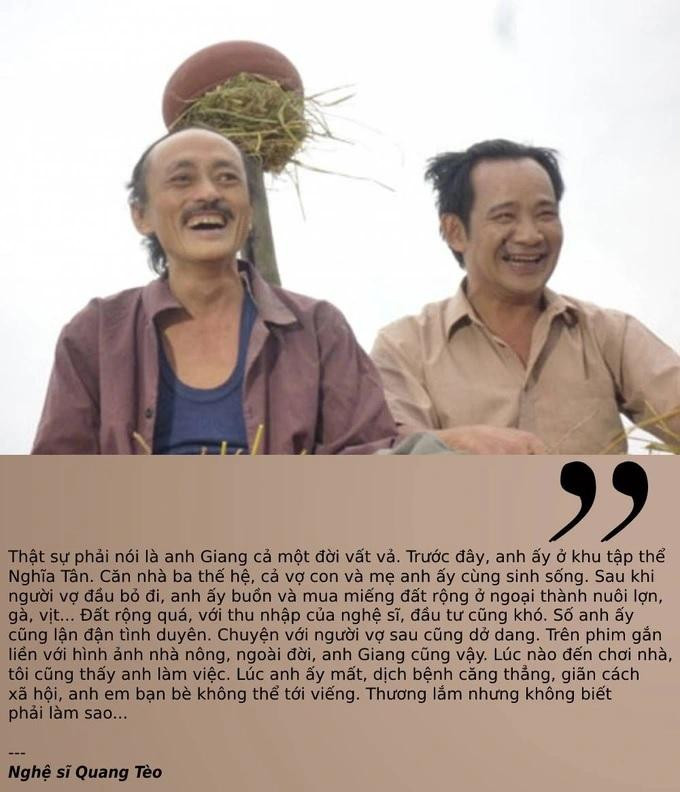 Nghệ sĩ Quang Tèo và Giang Còi gắn bó với nhau nhiều năm và là cặp bài trùng của "Gặp nhau cuối tuần" (Ảnh: Chụp màn hình, thiết kế: Bích Ngọc).