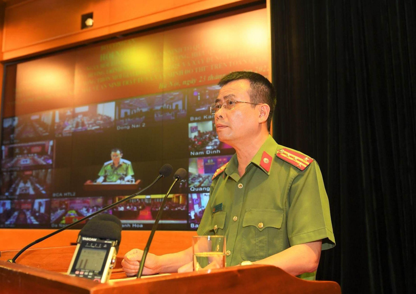 Đại tá Nguyễn Thế Chi thông tin về kết quả tổ chức “Ngày hội toàn dân bảo vệ an ninh Tổ quốc” năm 2022.