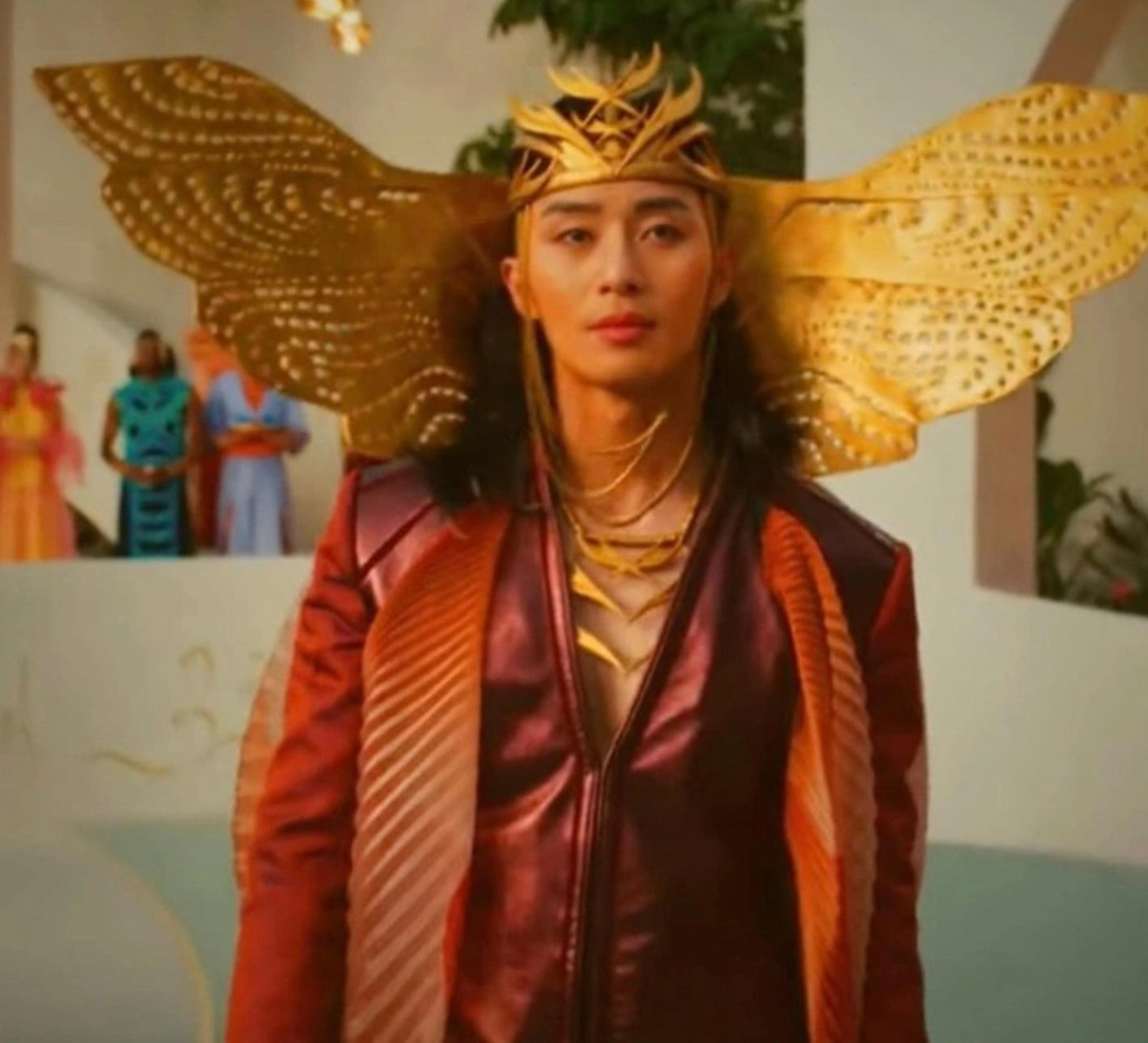 Tạo hình gây tranh cãi của Park Seo Joon trong vai Hoàng tử Yan. Tạo hình gây tranh cãi của Park Seo Joon trong vai Hoàng tử Yan.