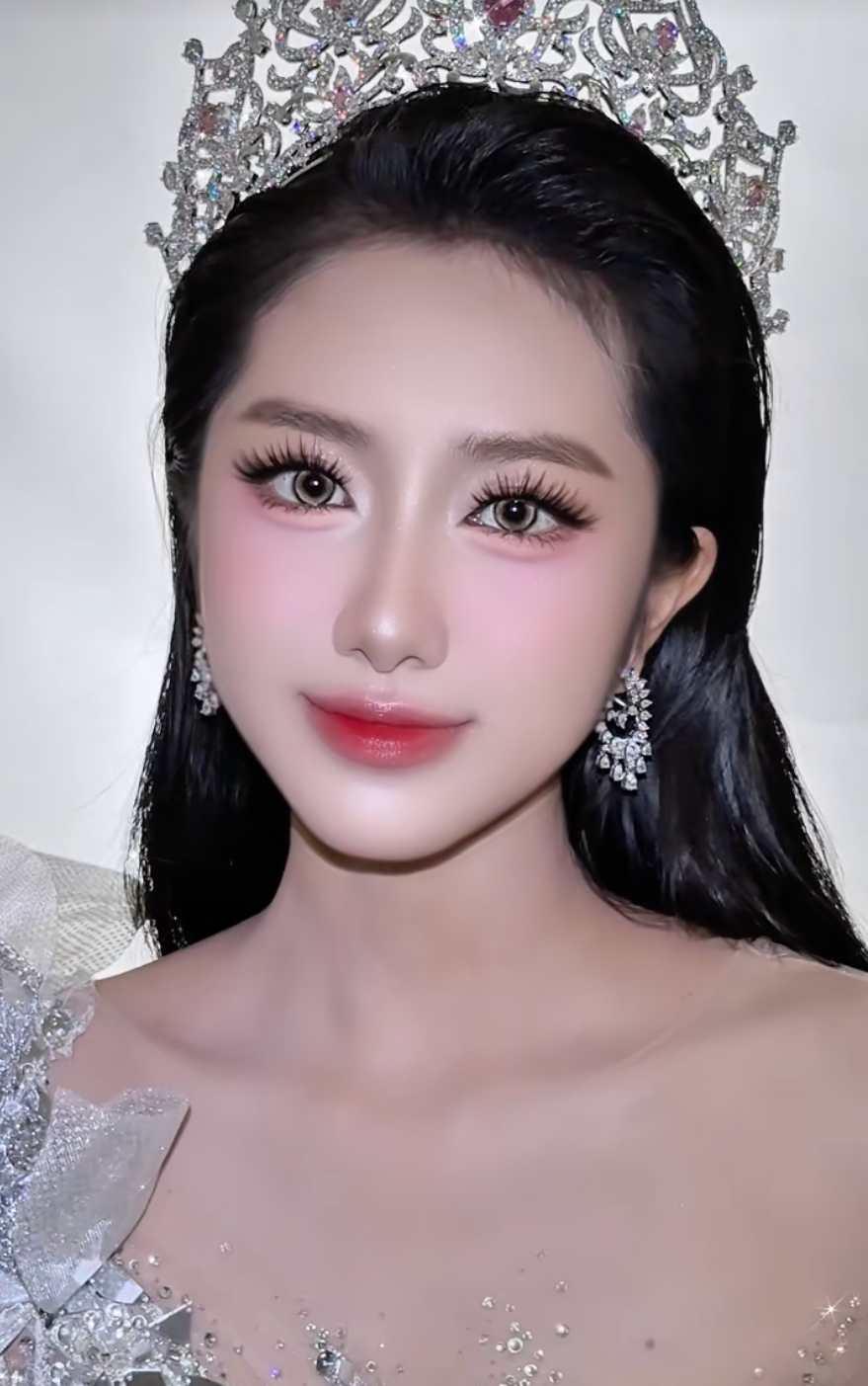 Hình ảnh hút triệu lượt xem của Hoa hậu Hà Trúc Linh trên mạng xã hội TikTok. Tân hoa hậu Việt Nam 2024 nhận nhiều lời đánh giá tích cực về nhan sắc sau khi đăng quang. Ảnh: CMH.