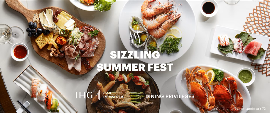 Lễ hội ẩm thực Sizzling Summer Fest của IHG Hotels &amp; Resorts chính thức trở lại, mang đến những đặc quyền hấp dẫn dành riêng cho hội viên IHG One Rewards tại khắp Đông Nam Á và Hàn Quốc.