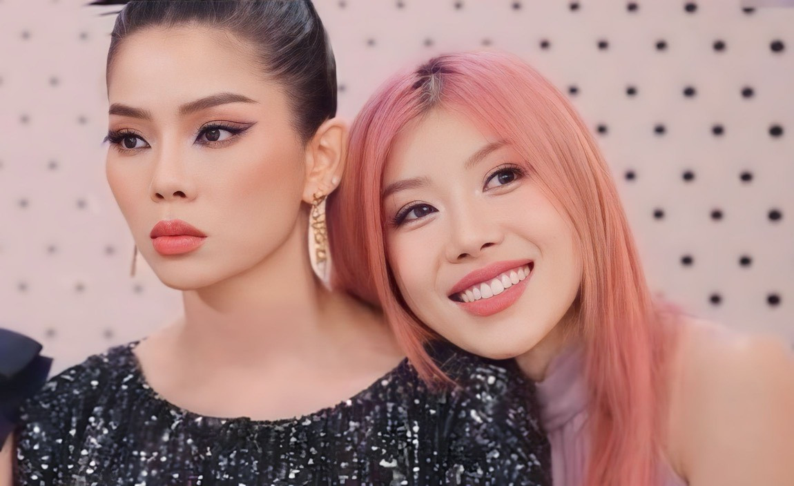 Lệ Quyên (áo đen) và Trang Pháp dính nghi vấn bất hòa.