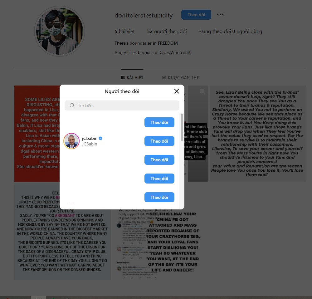 CEO của BVLGARI theo dõi tài khoản anti Lisa (BlackPink).