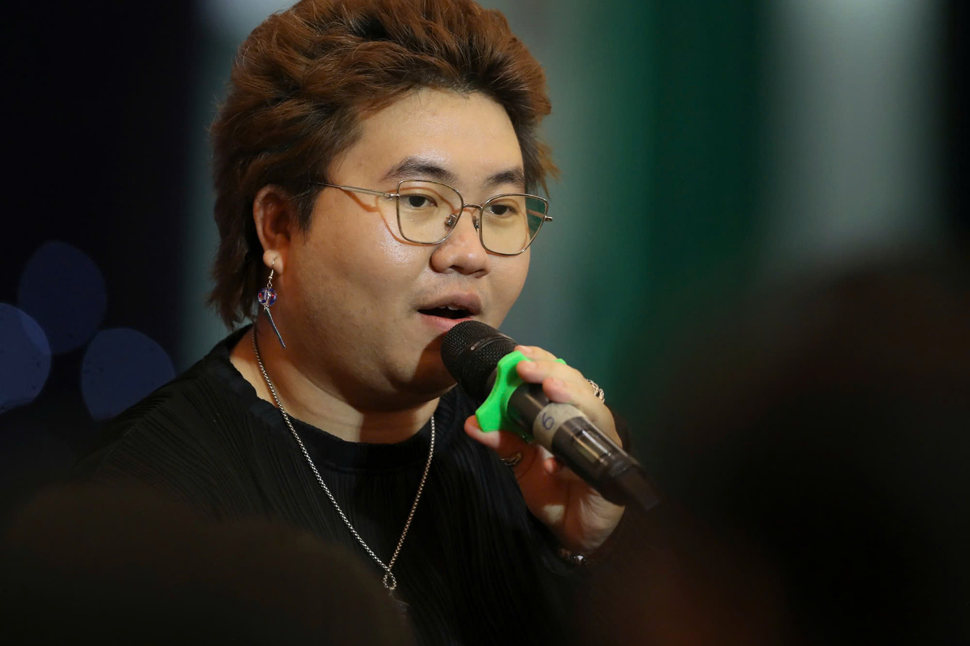 Rapper Tọi biểu diễn. Ảnh: Duy Anh.