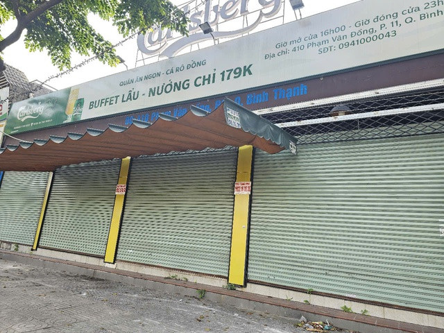 Quán buffet lẩu - nướng đóng cửa,treo bảng cho thuê nhà Quán buffet lẩu - nướng đóng cửa,treo bảng cho thuê nhà