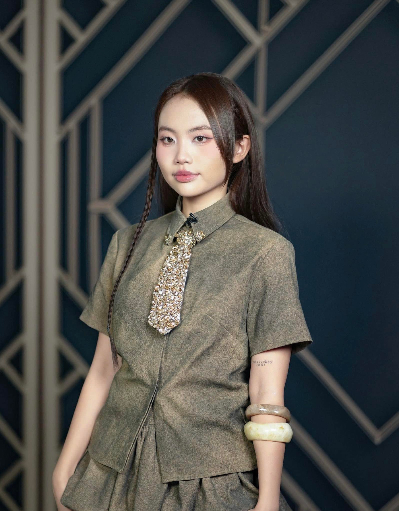 Hậu trường bán kết được nữ ca sĩ chia sẻ. Ảnh: FBNV.