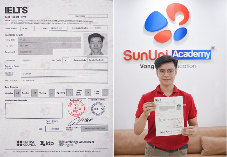 Việc có một chứng chỉ IELTS với số điểm tốt là bằng chứng để chứng minh năng lực của mình.