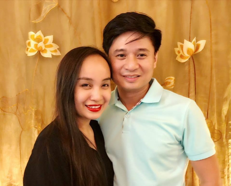 Vợ chồng NSƯT Thu Huyền và NSƯT Tấn Minh.