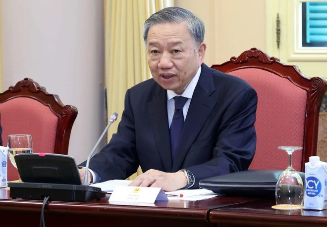 Chủ tịch nước Tô Lâm chủ trì buổi tiếp. (Ảnh: Nhan Sáng/TTXVN). Chủ tịch nước Tô Lâm chủ trì buổi tiếp. (Ảnh: Nhan Sáng/TTXVN).