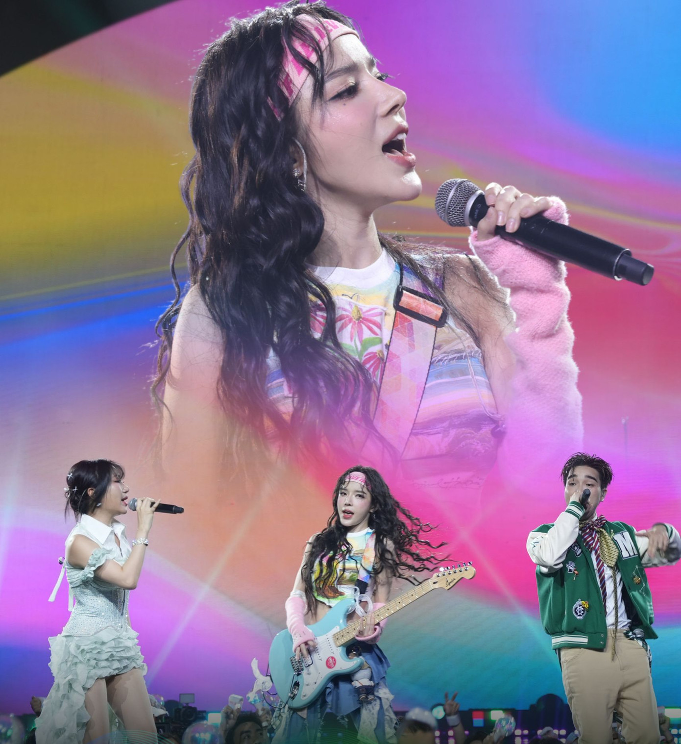 Màn trình diễn Hương đêm bay xa của LyLy, Orange trong show Our Song Việt Nam.