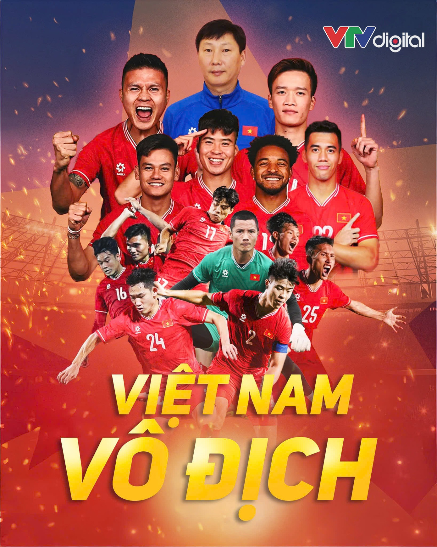 Bức hình chúc mừng chiến thắng của tuyển Việt Nam nhận về gần 200.000 lượt tương tác.