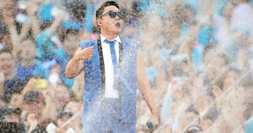 Buổi hòa nhạc của Psy. Ảnh: Korea Herald. Buổi hòa nhạc của Psy. Ảnh: Korea Herald.