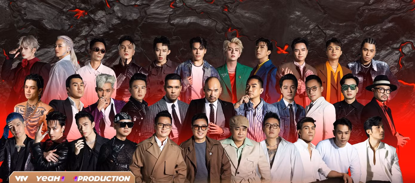 63 nam nghệ sĩ tranh tài khi đổ bộ game show ca nhạc trong hai chương trình Anh trai say hi (trái) và Anh trai vượt ngàn chông gai.