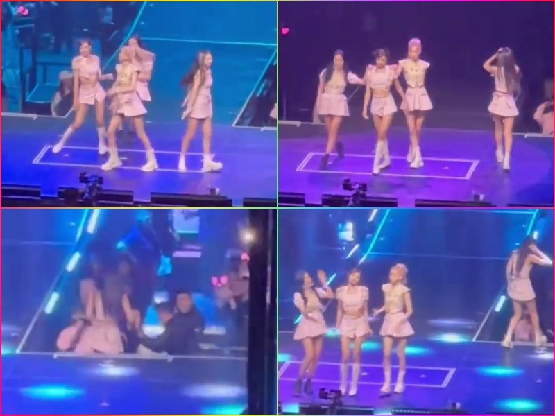 Jennie rời sân khấu tại buổi hòa nhạc ở Melbourne ngày 11/6.