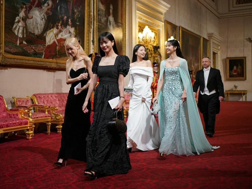 BlackPink dự quốc yến tại cung điện Buckingham, Vương quốc Anh theo lời mời của chính phủ Anh. Ảnh: Getty.