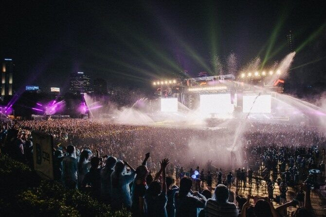 Buổi hòa nhạc của Psy. Ảnh: Korea Herald. Buổi hòa nhạc của Psy. Ảnh: Korea Herald.