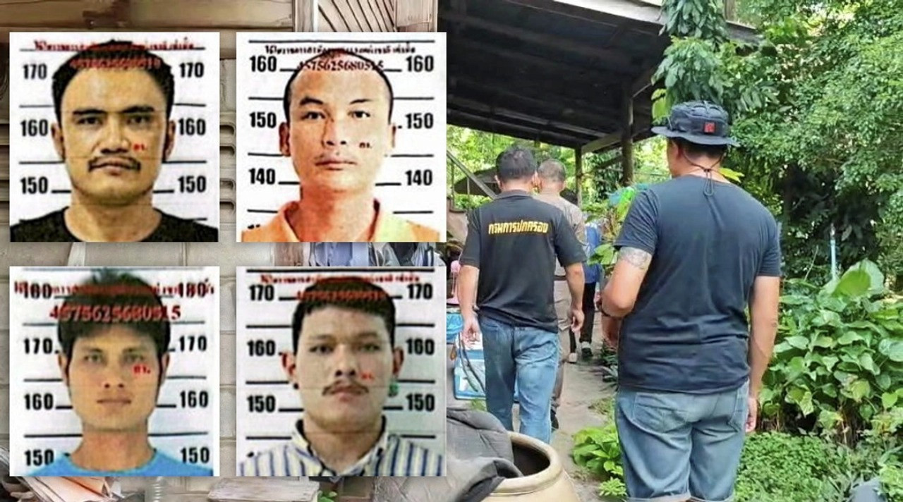 4 nghi phạm bắt cóc, giết hại DJ Tete đang bị cảnh sát Thái Lan truy nã. Ảnh: Thairath.