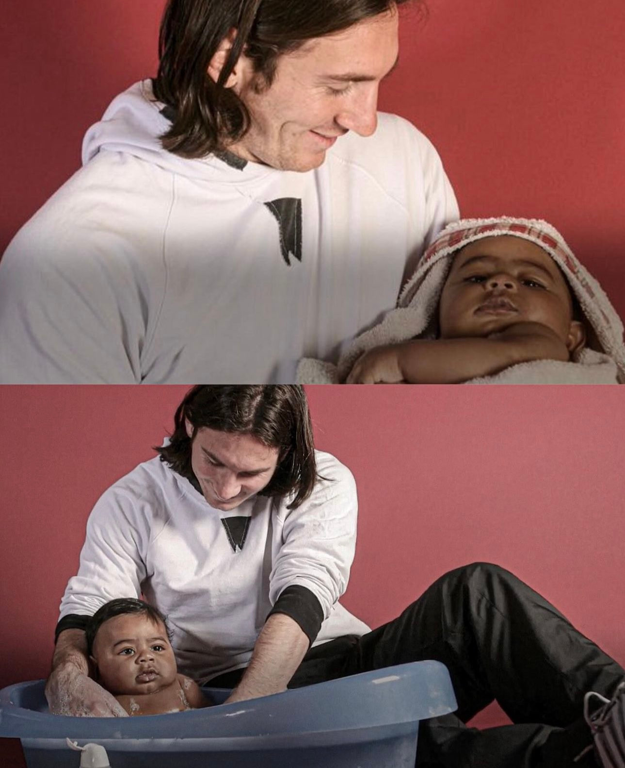 Những ngày qua, bức ảnh Messi bế cậu bé Lamine Yamal cách đây 16 năm, trong buổi chụp hình cuốn lịch của tờ nhật báo Sport hợp tác với Quỹ Barca (Barca Foundation) và UNICEF, gây sốt mạng xã hội. Những ngày qua, bức ảnh Messi bế cậu bé Lamine Yamal cách đây 16 năm, trong buổi chụp hình cuốn lịch của tờ nhật báo Sport hợp tác với Quỹ Barca (Barca Foundation) và UNICEF, gây sốt mạng xã hội.