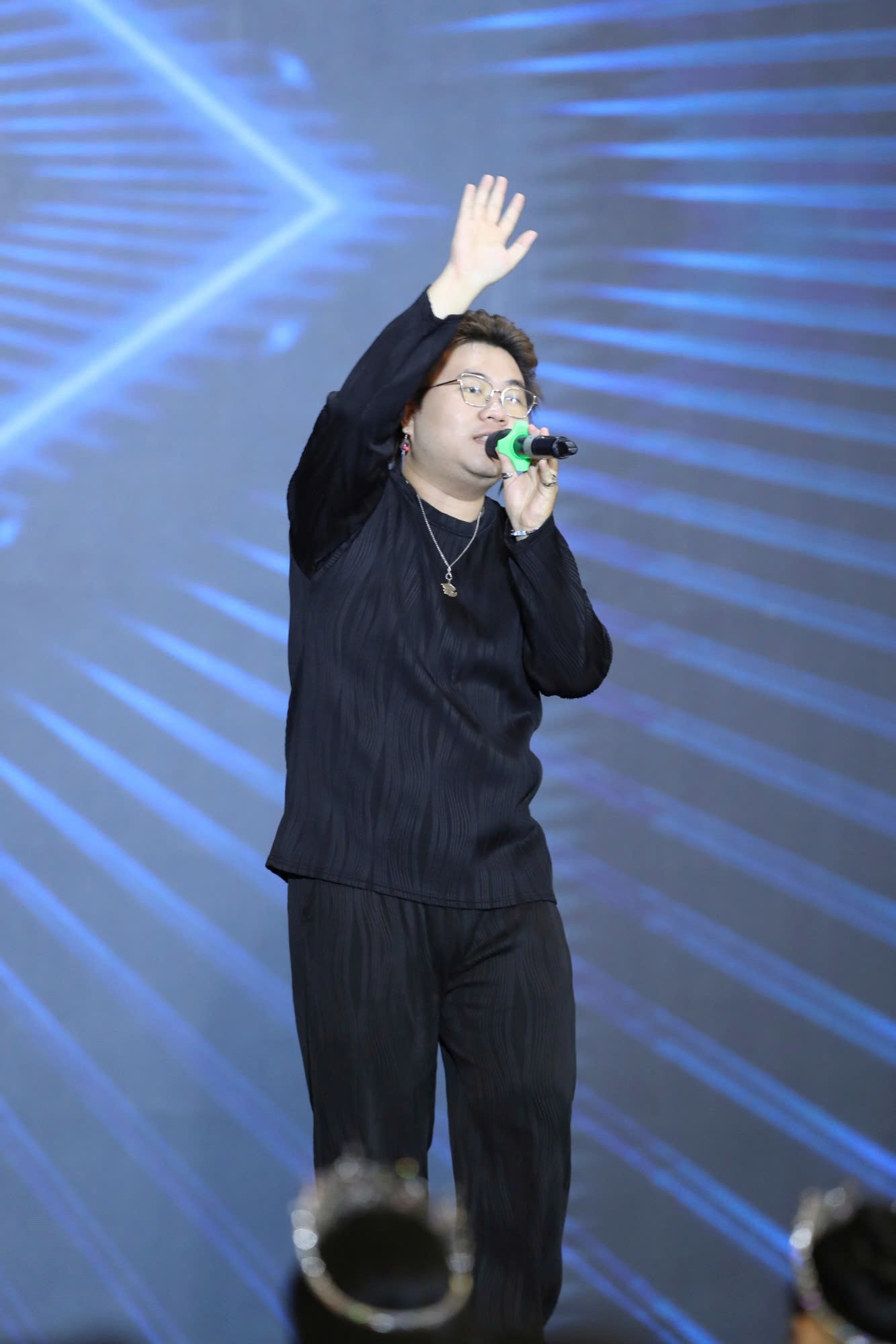 Rapper Tọi biểu diễn. Ảnh: Duy Anh.