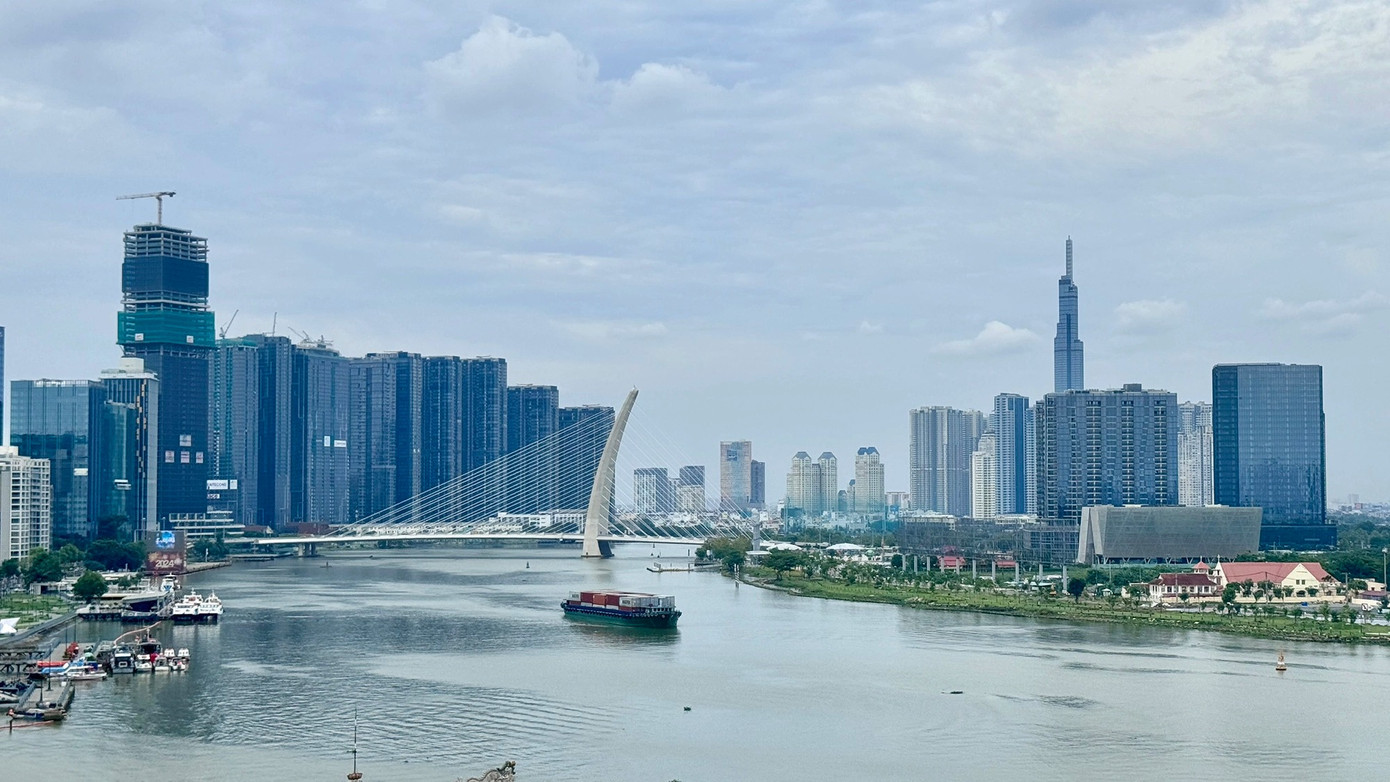 Đoạn sông Sài Gòn được đề xuất làm cầu đi bộ gắn với các đảo nổi.