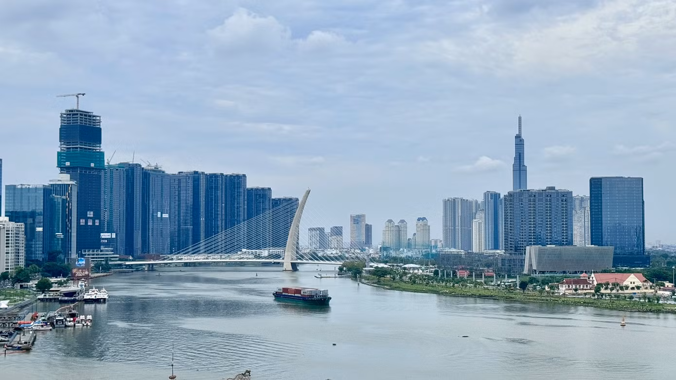 Đoạn sông Sài Gòn được đề xuất làm cầu đi bộ gắn với các đảo nổi.
