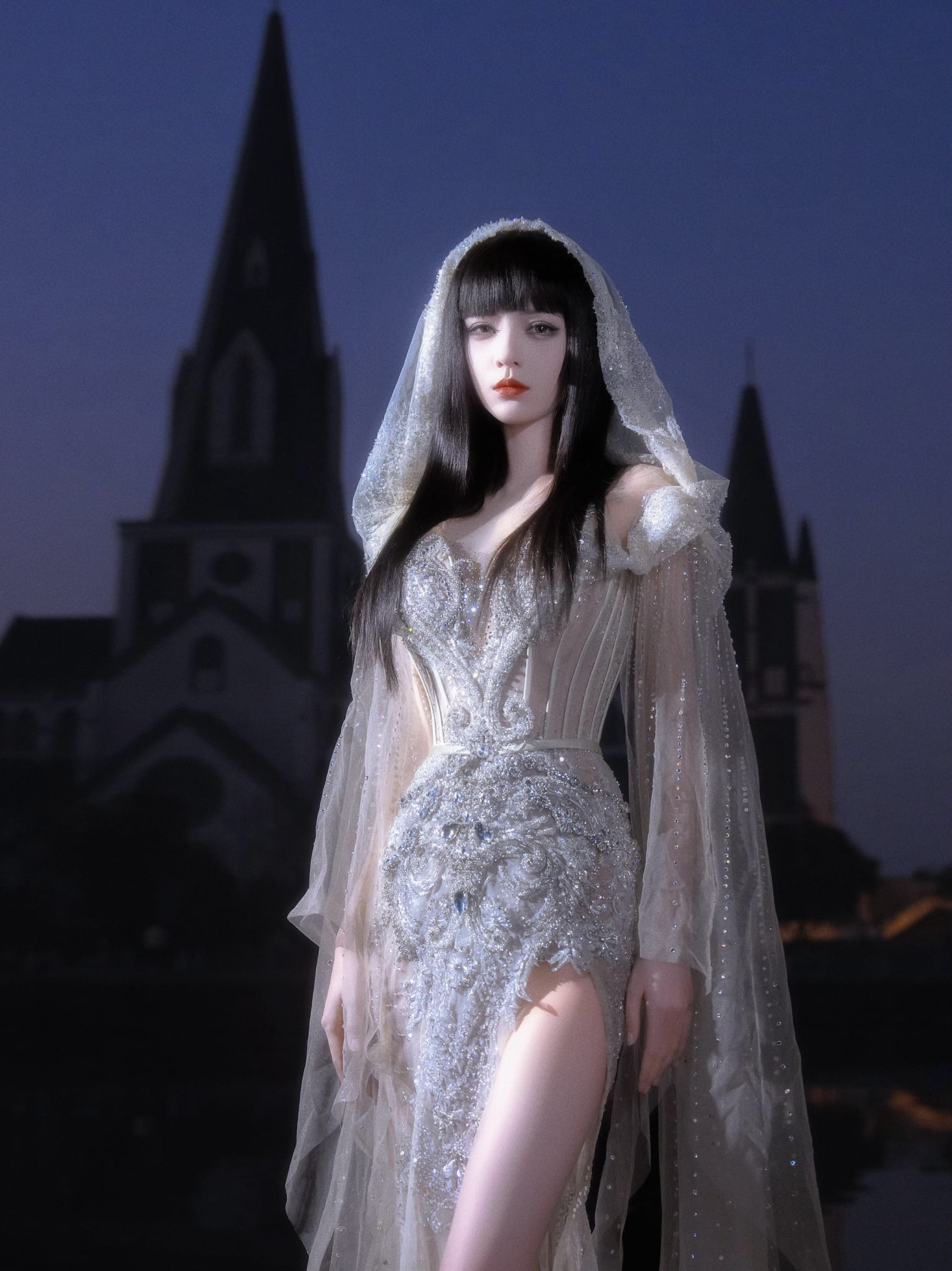 Trong sự kiện đêm hội Weibo, Trương Dư Hi hóa thân thành nữ thần Ai Cập với bộ váy đuôi cá màu bạch kim, cắt xẻ cao, khoe khéo đôi chân dài. Trong sự kiện đêm hội Weibo, Trương Dư Hi hóa thân thành nữ thần Ai Cập với bộ váy đuôi cá màu bạch kim, cắt xẻ cao, khoe khéo đôi chân dài.