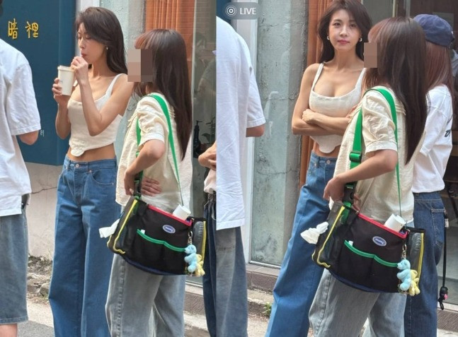 Hai bức ảnh do khán giả chụp Ha Ji Won trên phố đang là đề tài nóng trên nền tảng Naver của Hàn Quốc. Trong ảnh, nữ diễn viên 47 tuổi diện áo croptop hai dây kết hợp cùng quần jeans, phong cách hiếm thấy so với hình ảnh kín đáo, thanh lịch quen thuộc. Thân hình săn chắc nhờ chăm chỉ luyện tập thể hình của cô nhanh chóng trở thành tâm điểm chú ý.