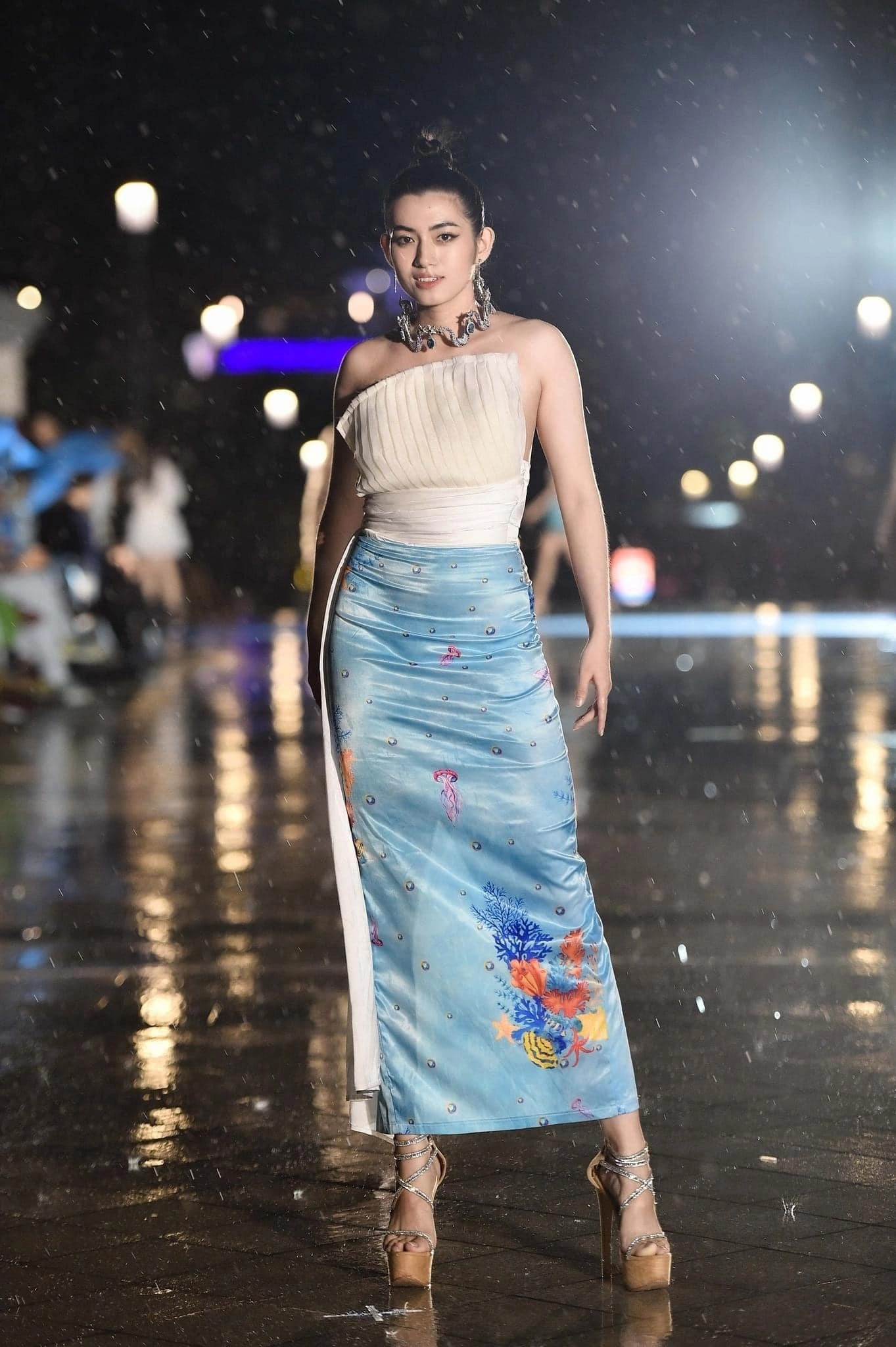 Phương Ngọc trong buổi biểu diễn thời trang. Phương Ngọc trong buổi biểu diễn thời trang.