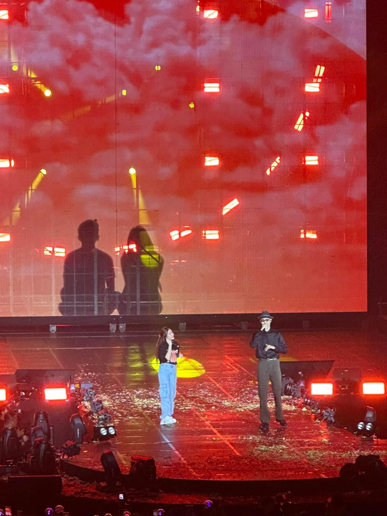 Nhiều người cho rằng có ẩn ý trong sân khấu của Hoàng Thùy Linh và Đen Vâu. Ảnh: FB.