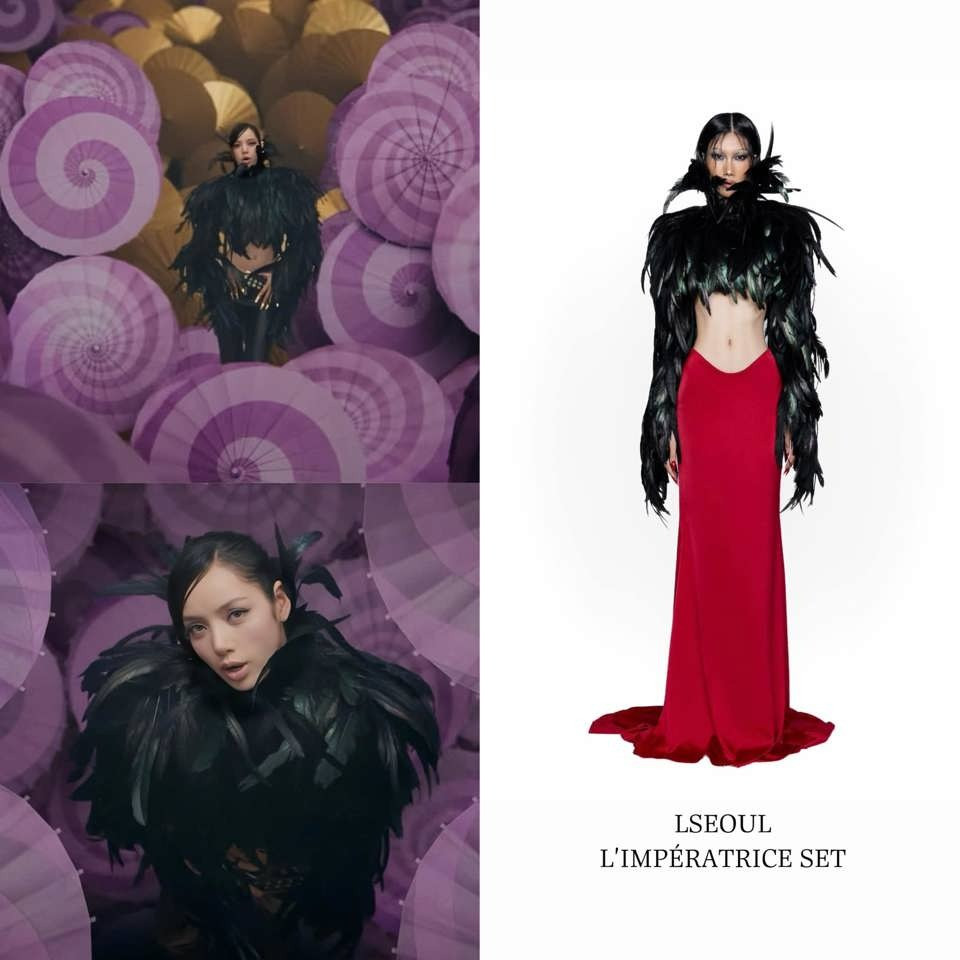 Lisa (trái) và Jennie diện thiết kế từ thương hiệu Việt. Lisa (trái) và Jennie diện thiết kế từ thương hiệu Việt.