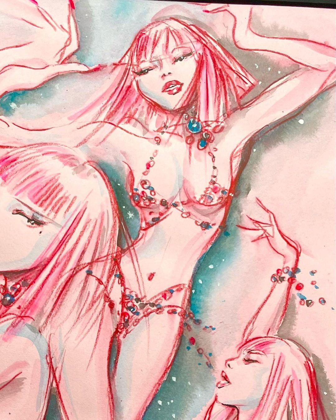 Bức vẽ Lisa (BlackPink) được trưng bày ở Crazy Horse. Ảnh: @antoine_kruk. Bức vẽ Lisa (BlackPink) được trưng bày ở Crazy Horse. Ảnh: @antoine_kruk.