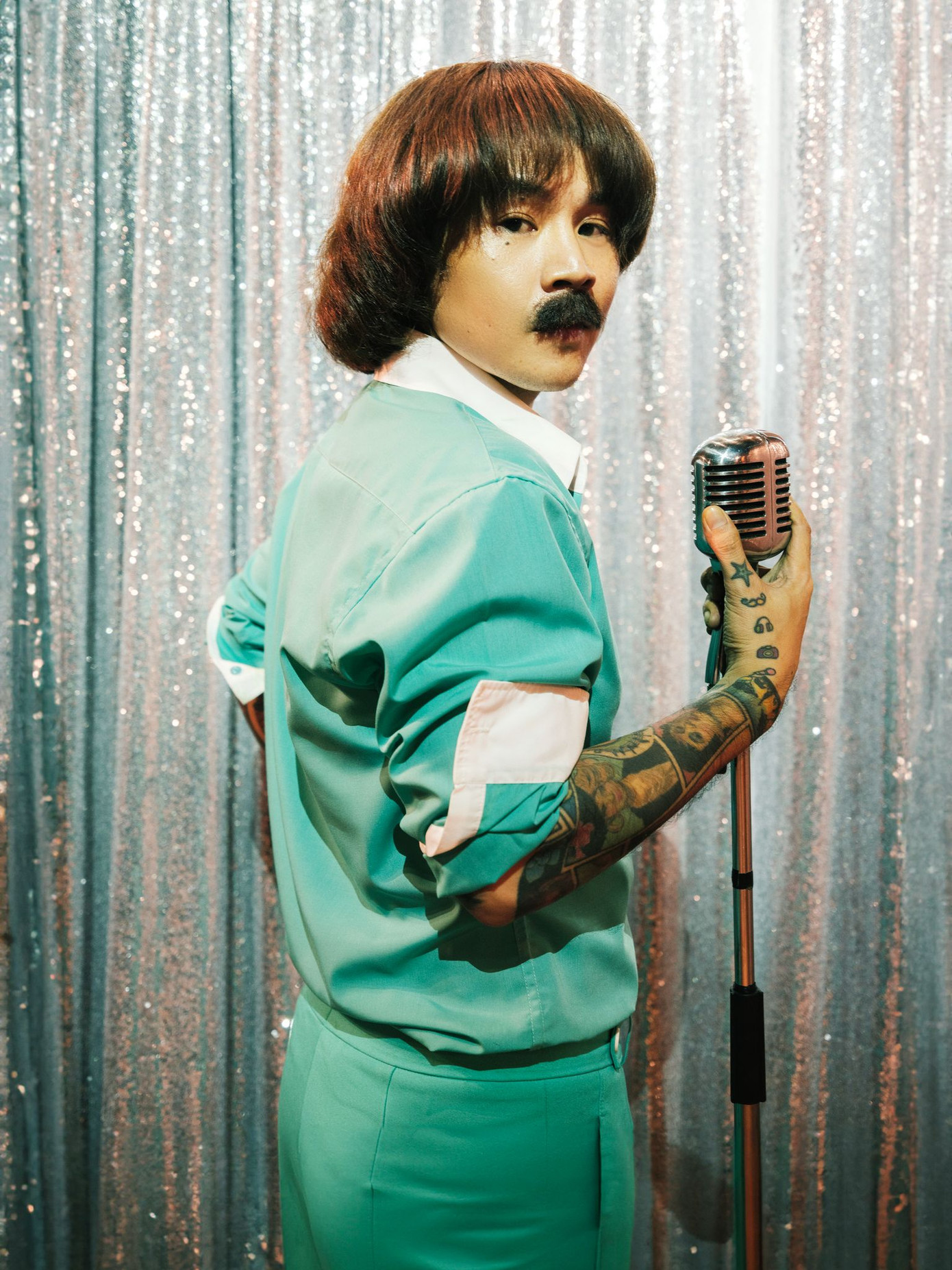 Châu Bùi lần đầu đóng MV của Binz. Ảnh: NVCC.