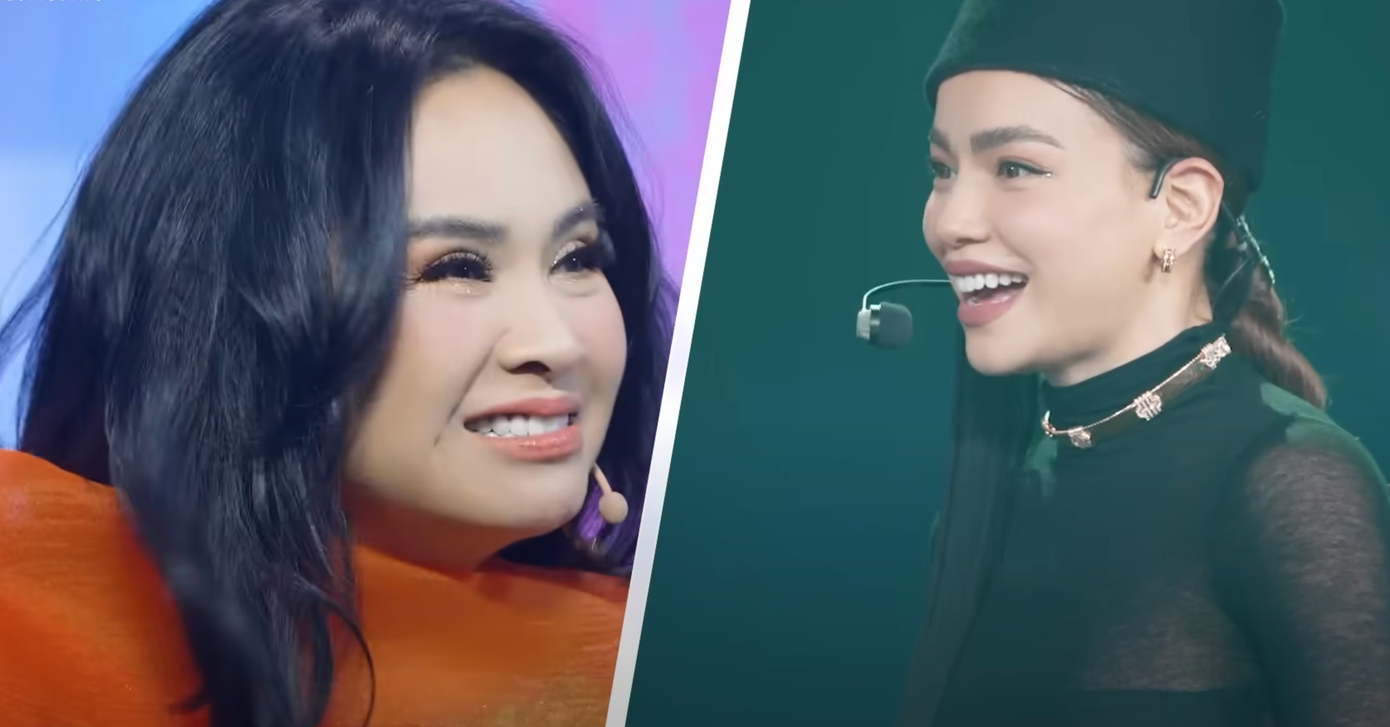 Thanh Lam cũng gửi lời yêu thương đến đàn em “Hà là hình tượng rất đẹp của người nghệ sĩ, xin cảm ơn em”. Khi được diva ngỏ lời muốn được về đội mình, diva dí dỏm đáp lời “Phải là đối thủ chứ!” khiến ai nấy đều bật cười.