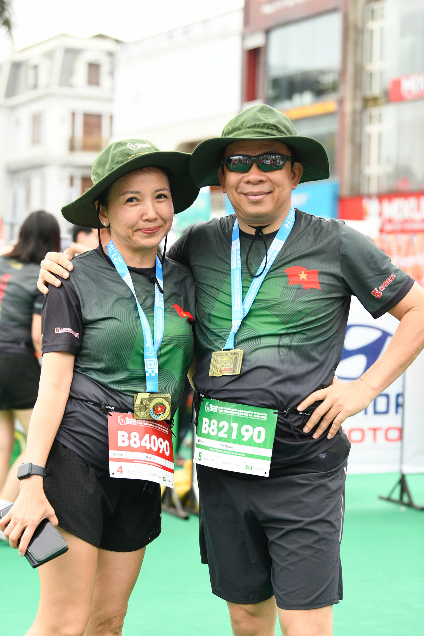 Trang phục của runner tại Tiền Phong Marathon. Ảnh: Trọng Tài.