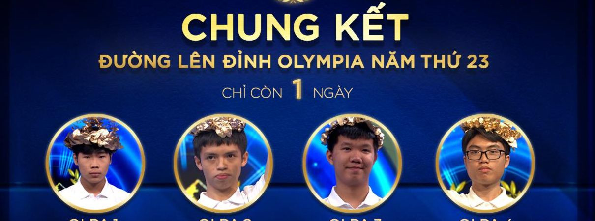 Trận chung kết Đường lên đỉnh Olympia diễn ra vào 8h30, ngày 8/10. Bên cạnh vòng nguyệt quế danh giá, nhà vô địch năm nay sẽ được trao giải thưởng 50.000 USD (khoảng 1,2 tỷ đồng). Đây là mức thưởng cao nhất từ trước đến nay trong 23 năm phát sóng của chương trình.