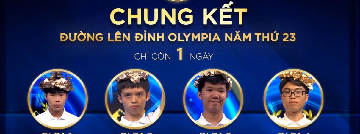Trận chung kết Đường lên đỉnh Olympia diễn ra vào 8h30, ngày 8/10. Bên cạnh vòng nguyệt quế danh giá, nhà vô địch năm nay sẽ được trao giải thưởng 50.000 USD (khoảng 1,2 tỷ đồng). Đây là mức thưởng cao nhất từ trước đến nay trong 23 năm phát sóng của chương trình.