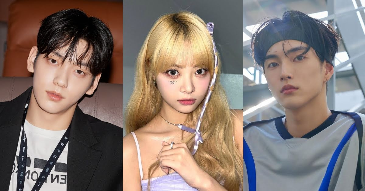 Từ trái qua, Soobin (TXT), Eunchae (LE SSERAFIM) và Seunghan (RIIZE). Từ trái qua, Soobin (TXT), Eunchae (LE SSERAFIM) và Seunghan (RIIZE).