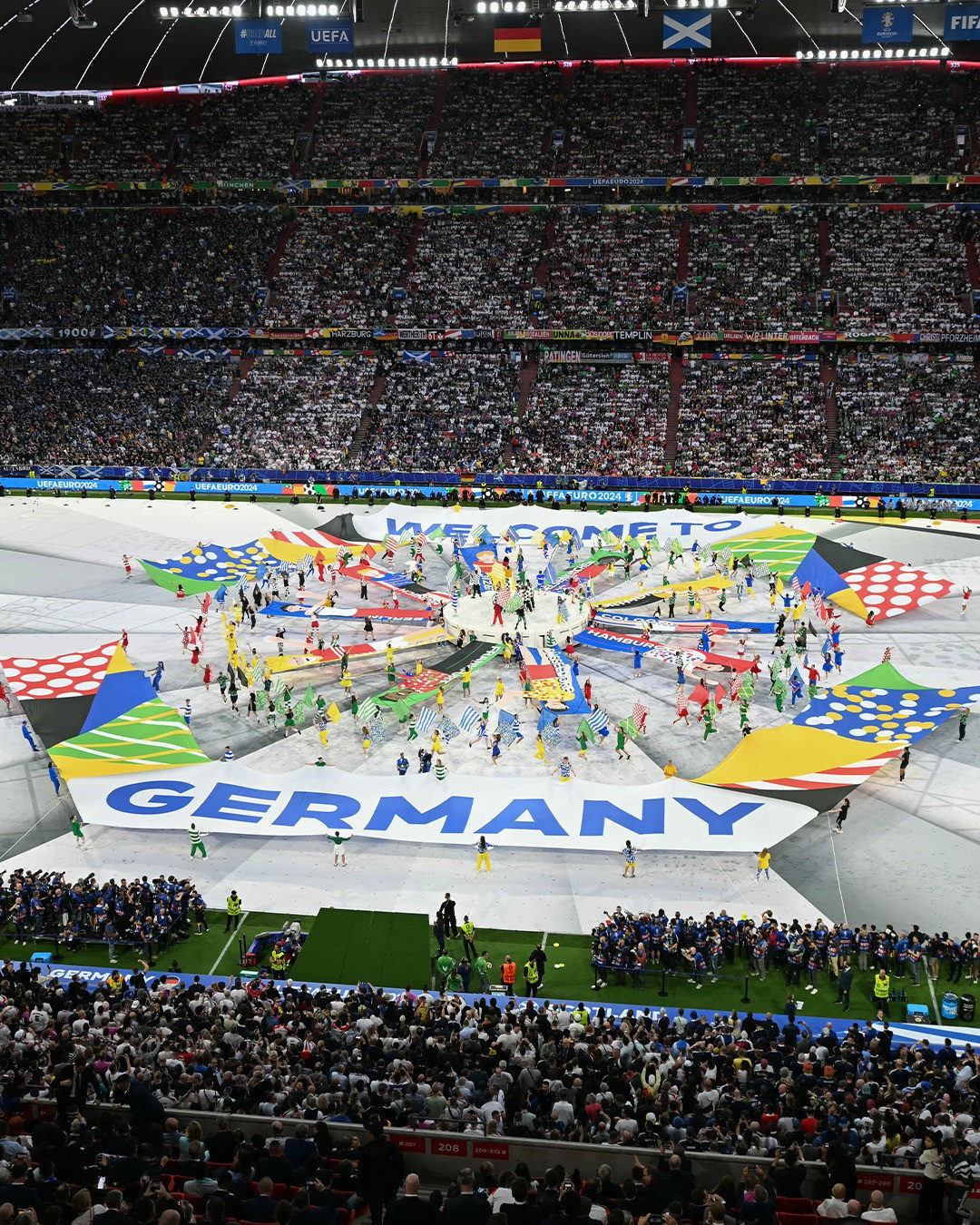 Sân khấu khai mạc Euro 2024 tại Đức. Ảnh: UEFA Euro 2024.