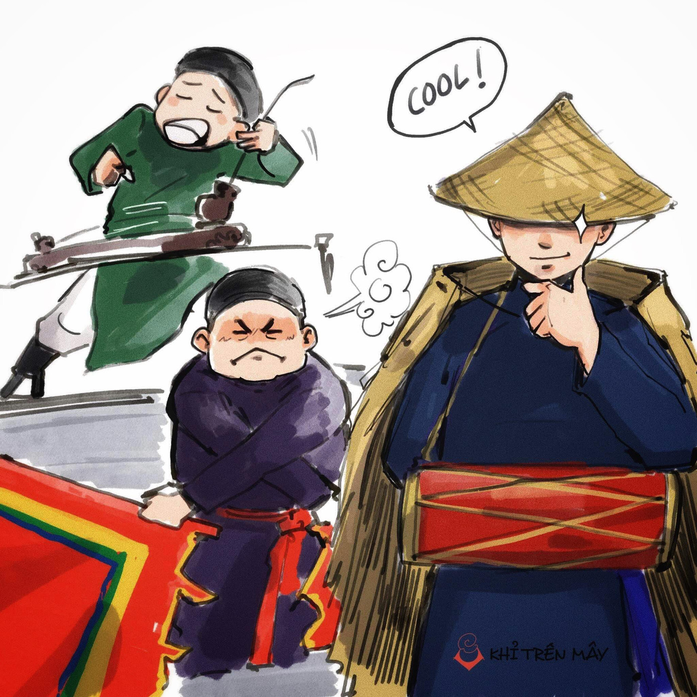 Màn trình diễn Trống cơm được khán giả thi nhau vẽ tranh cổ động. Màn trình diễn Trống cơm được khán giả thi nhau vẽ tranh cổ động.