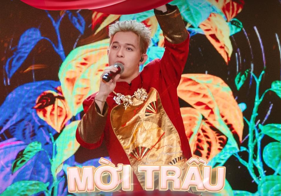 Nguyễn Quang Anh mang đến bản hít Mời trầu - ca khúc gây bão mạng xã hội năm 2022. Quang Anh được biết đến là diễn viên trẻ sóng giờ vàng, từng đóng Về nhà đi con, Hãy nói lời yêu... Anh có bố là NSƯT Ngọc Quyền - Giảng viên Bộ môn Nhạc cụ dân tộc (Đàn nguyệt) tại Học viện Âm nhạc Quốc gia Việt Nam.