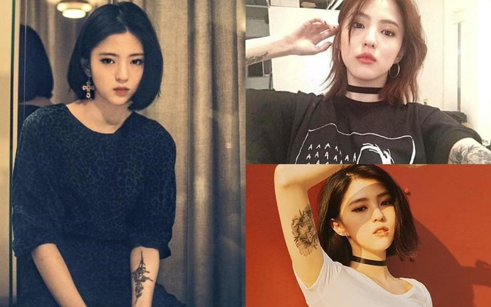 Hình ảnh nổi loạn một thời của Han So Hee khi còn làm mẫu.