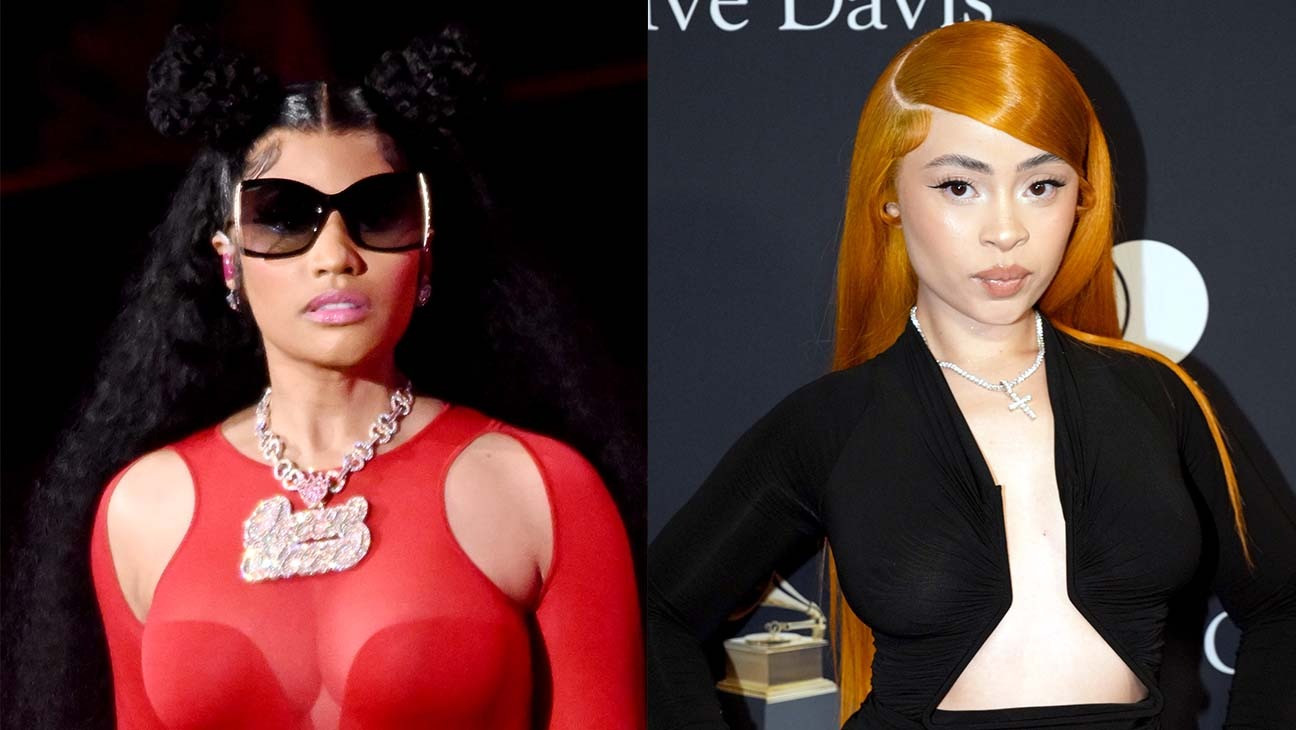 Nicki Minaj (trái) và Ice Spice hụt giải vì sự nhầm lẫn của Grammy. Ảnh: Getty. Nicki Minaj (trái) và Ice Spice hụt giải vì sự nhầm lẫn của Grammy. Ảnh: Getty.