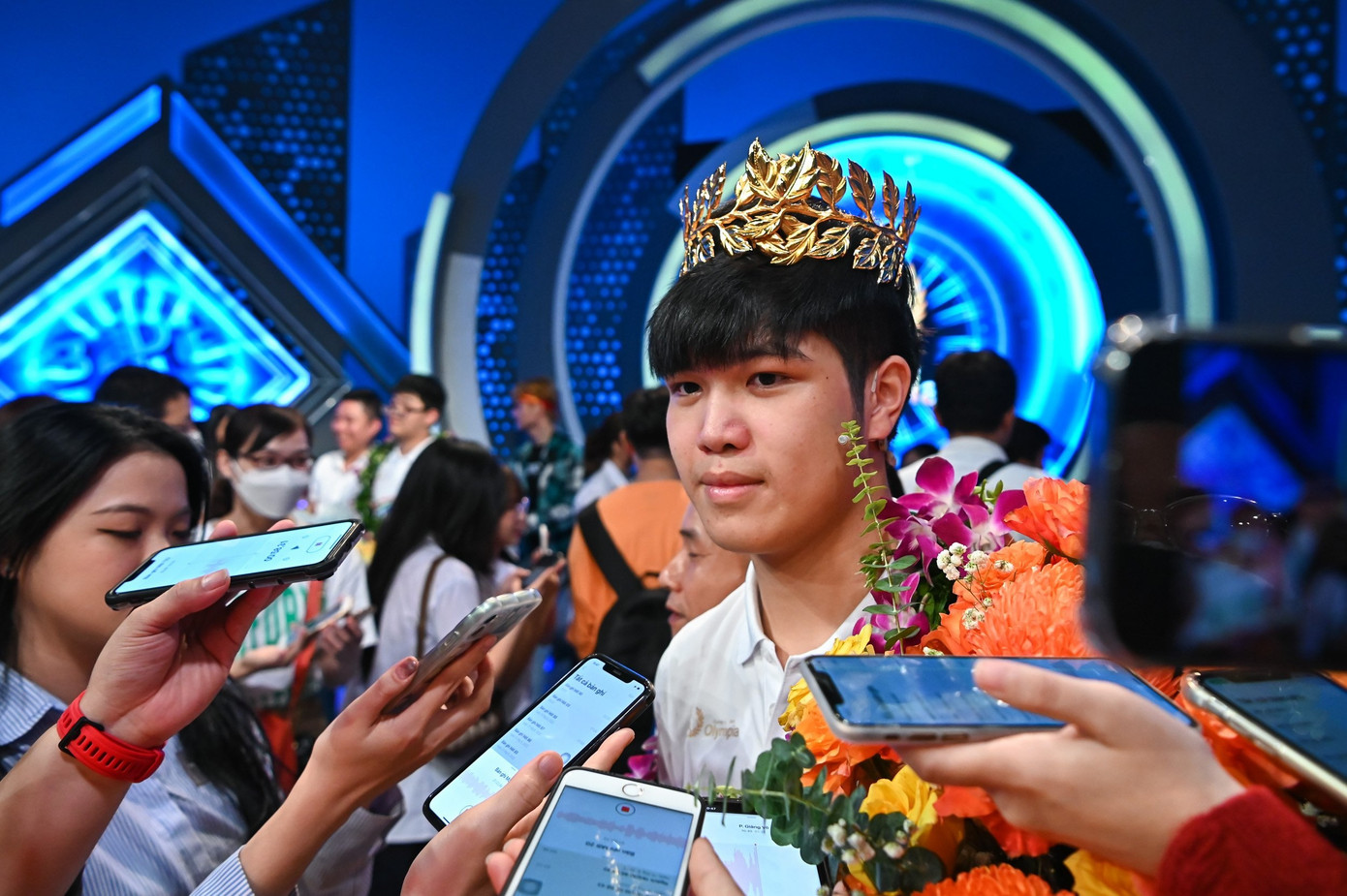 Nguyên Vũ cho rằng, sự kỳ vọng dành cho các thí sinh Olympia luôn đi kèm với áp lực và sẽ cần một tinh thần thép (Ảnh: Anh Thắng). Nguyên Vũ cho rằng, sự kỳ vọng dành cho các thí sinh Olympia luôn đi kèm với áp lực và sẽ cần một tinh thần thép (Ảnh: Anh Thắng).