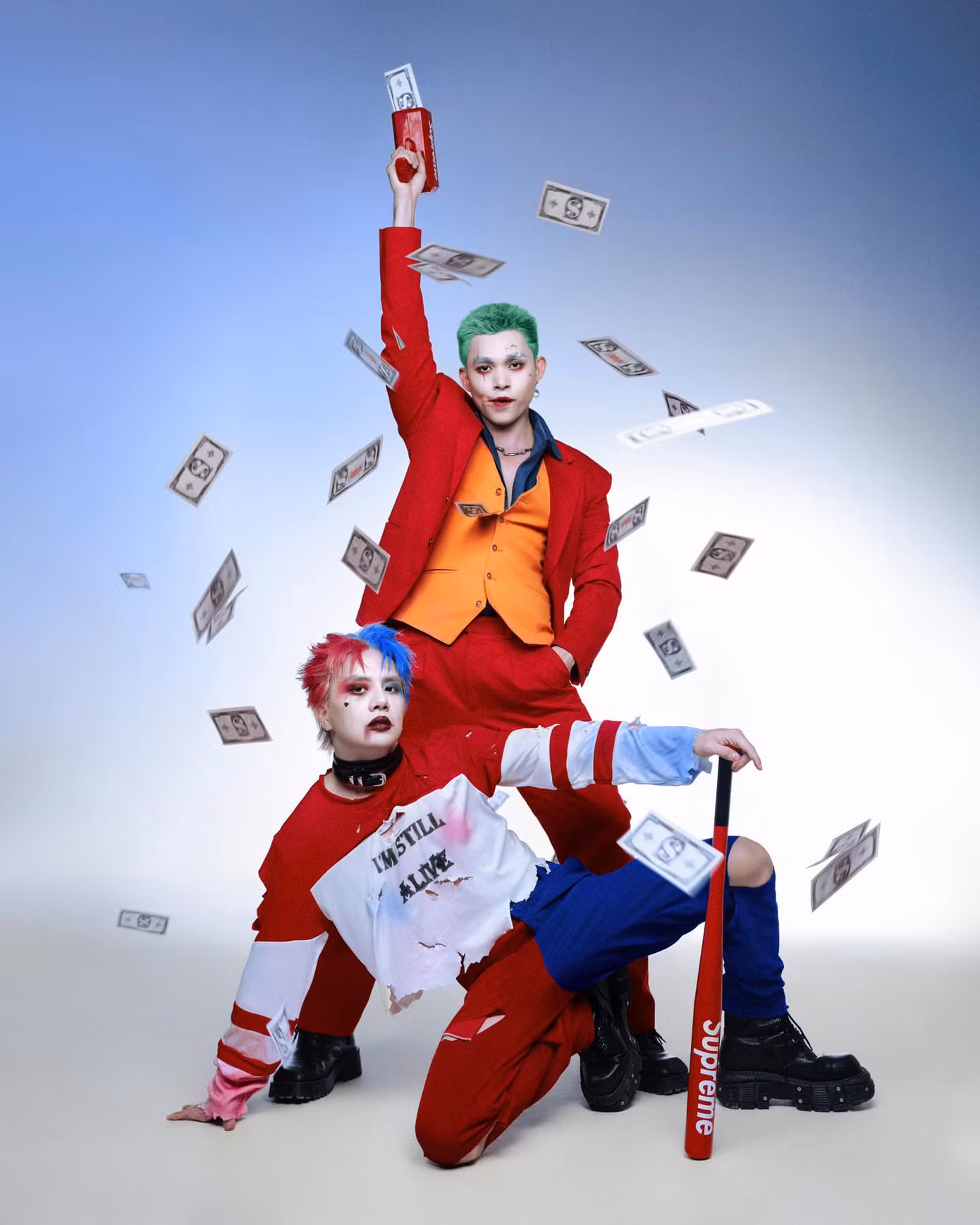 Bộ ảnh ấn tượng của Jun Phạm và Duy Khánh (vai Harley Quinn) nhận được sự khen ngợi của khán giả.