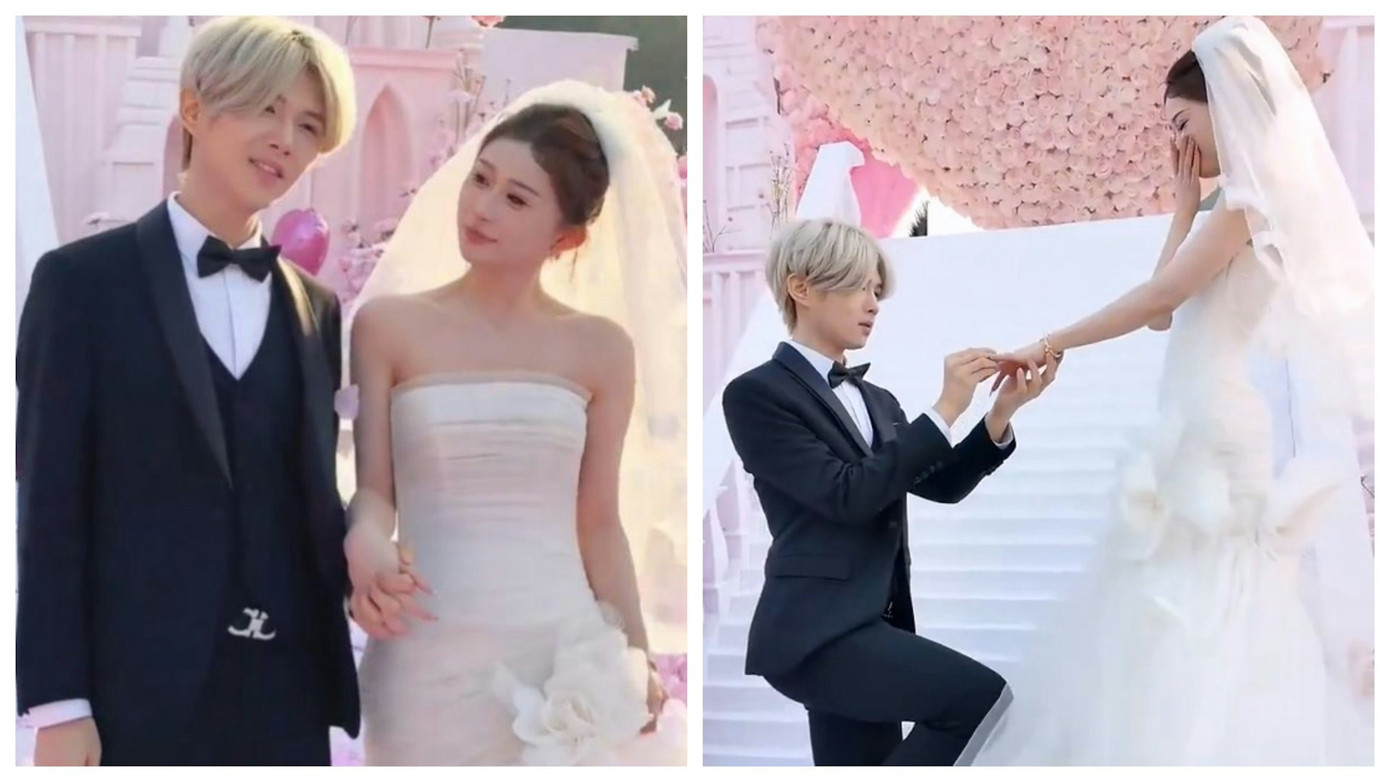 &quot;Bản nhái&quot; của Lộc Hàm cầu hôn bạn gái hôm 15/1.