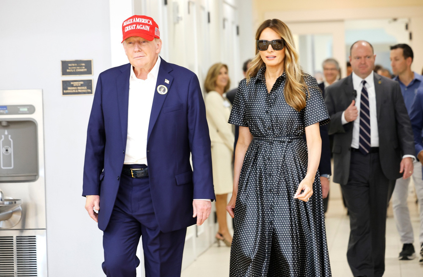 Ông Donald Trump và bà Melania Trump vào ngày bầu cử hôm 5/11. Ảnh: Getty. Ông Donald Trump và bà Melania Trump vào ngày bầu cử hôm 5/11. Ảnh: Getty.
